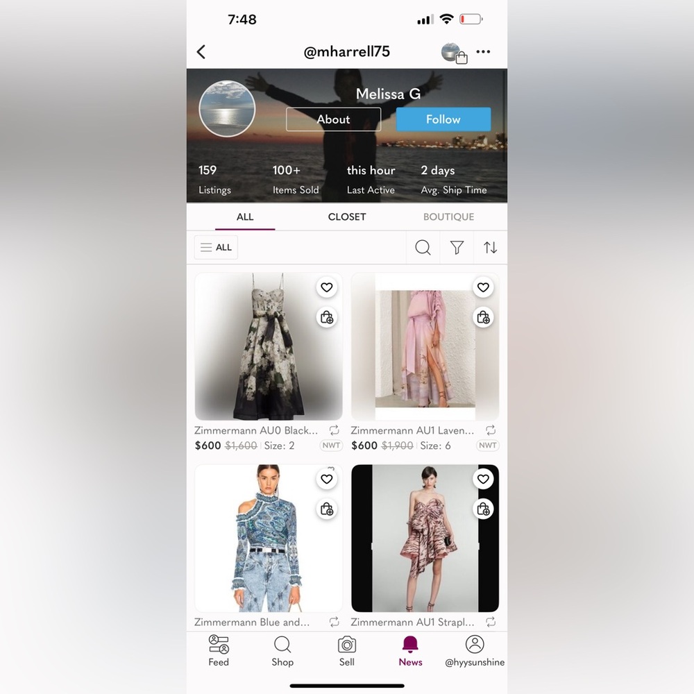 [Be aware of this seller!] Zimmermann dresses